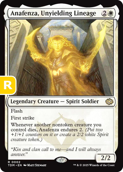 Anafenza Unyielding Lineage TDM Legendary Creature Spirit Soldier NM