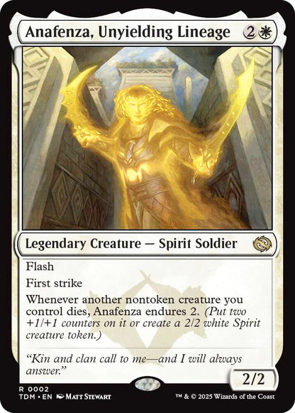 Anafenza Unyielding Lineage TDM Legendary Creature Spirit Soldier NM