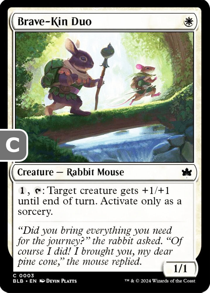 Brave-Kin Duo BLB Creature Rabbit Mouse NM
