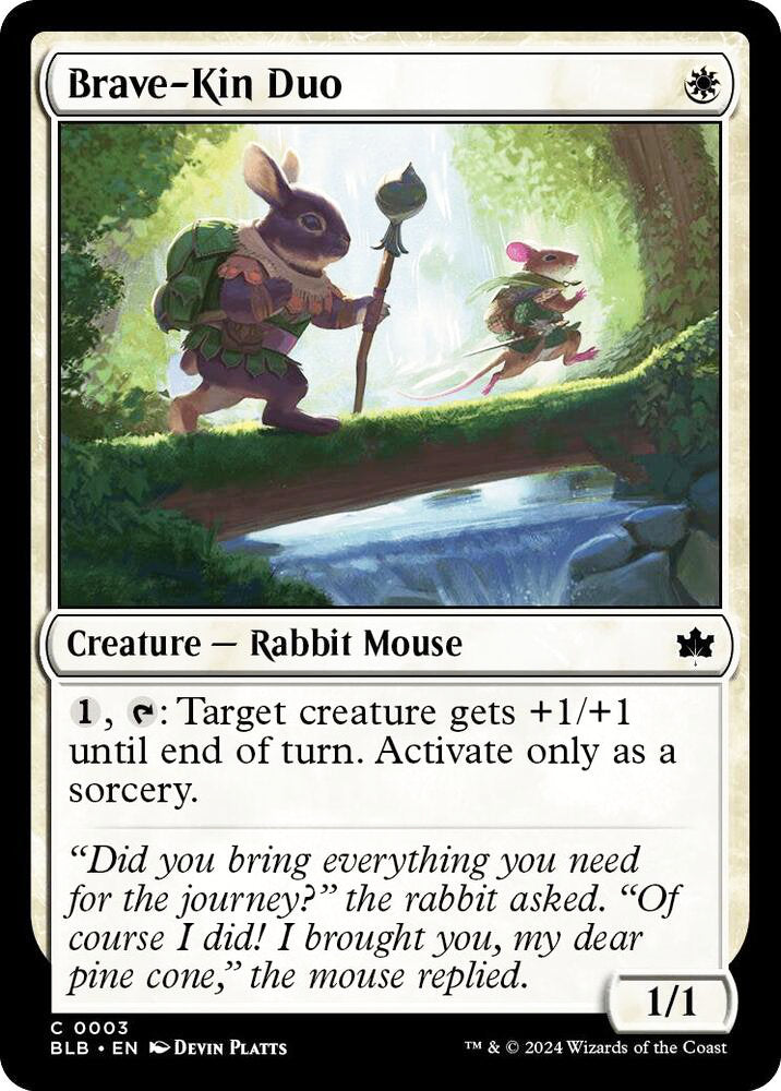 Brave-Kin Duo BLB Creature Rabbit Mouse NM