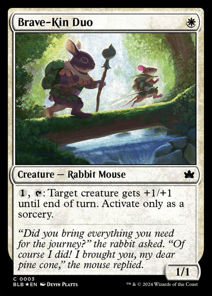 Brave-Kin Duo BLB Creature Rabbit Mouse *Foil* NM