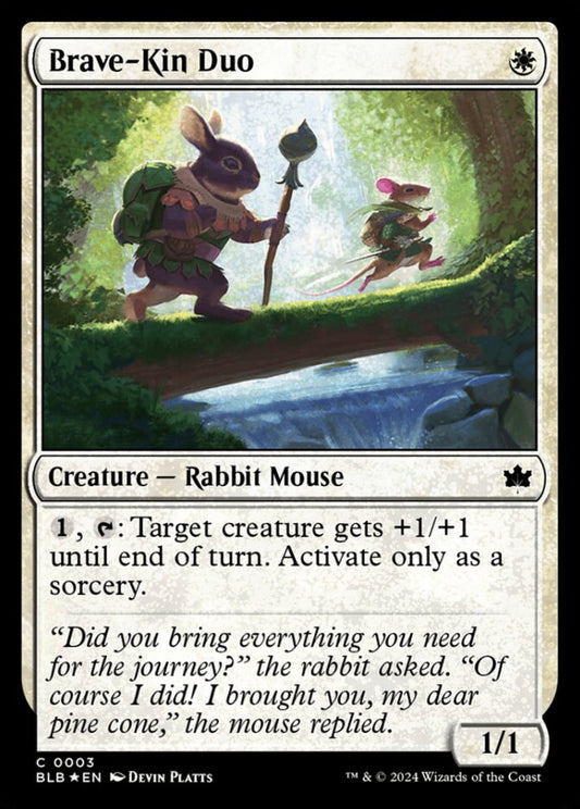 Brave-Kin Duo BLB Creature Rabbit Mouse *Foil* NM