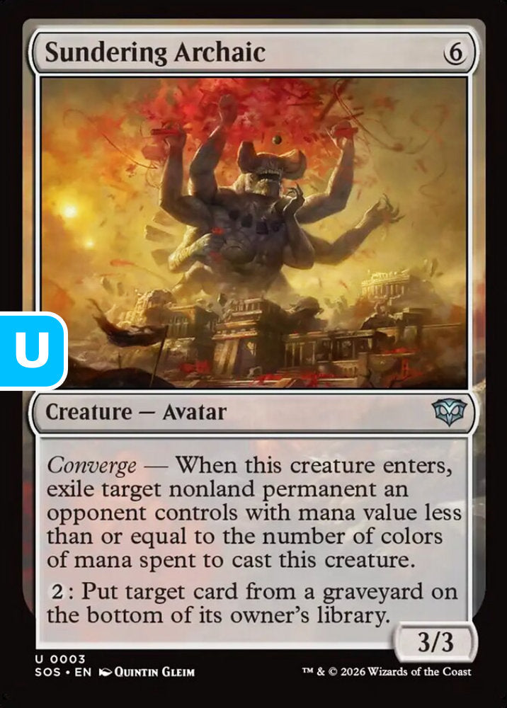 Sundering Archaic SOS Creature Avatar NM