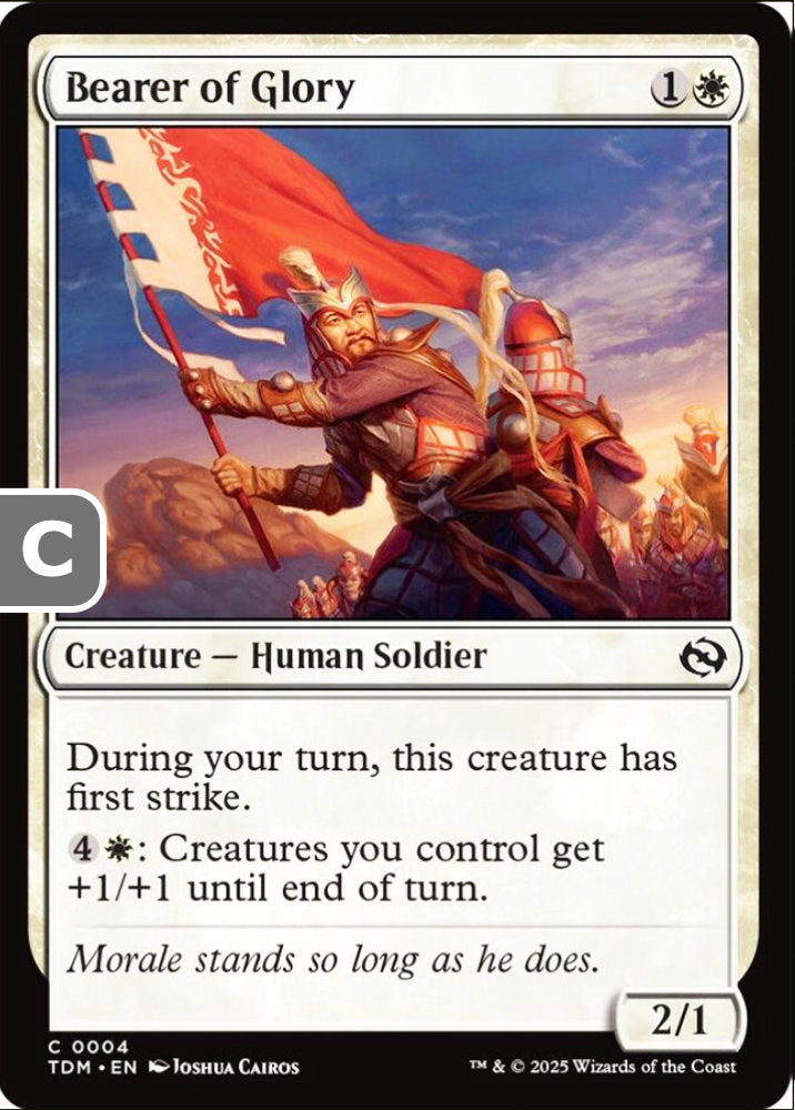 Bearer of Glory TDM Creature Human Soldier NM