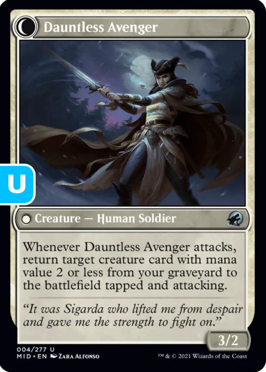 Bereaved Survivor/Dauntless Avenger MID Creature Human Peasant/Human Soldier NM