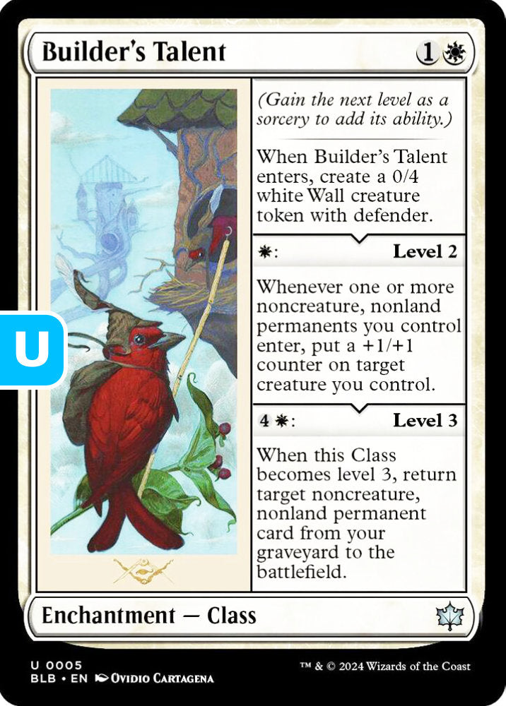 Builder's Talent BLB Enchantment Class NM