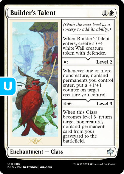 Builder's Talent BLB Enchantment Class NM