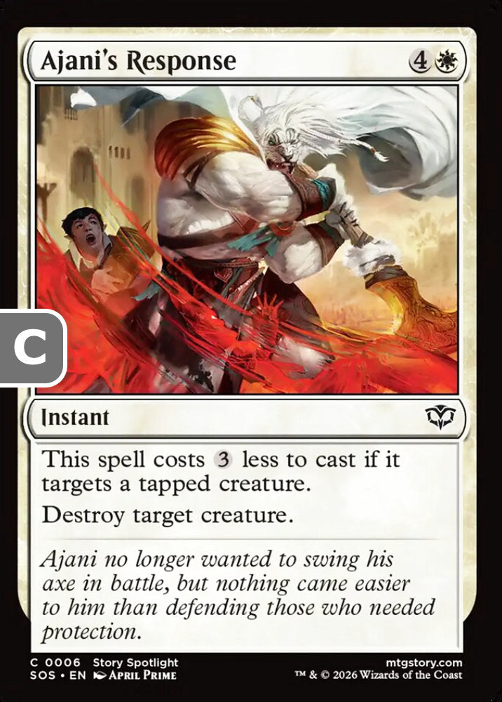 Ajani's Response SOS Instant  NM