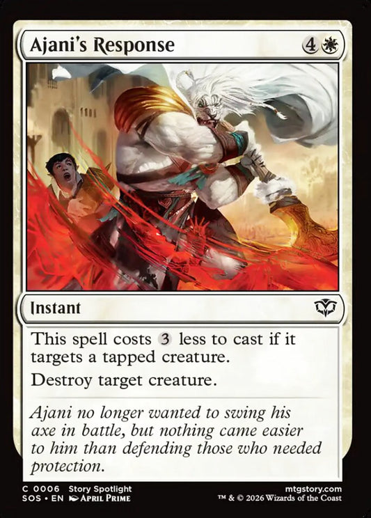 Ajani's Response SOS Instant  NM