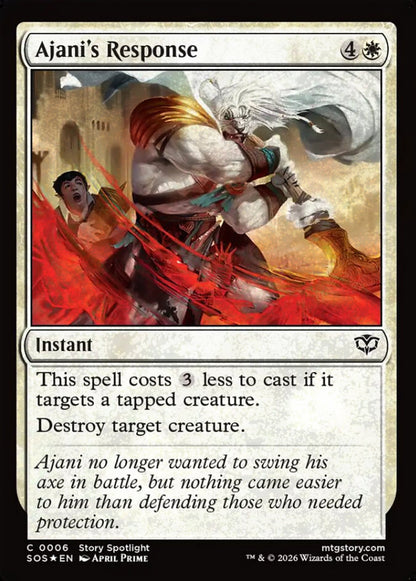 Ajani's Response SOS Instant  *Foil* NM