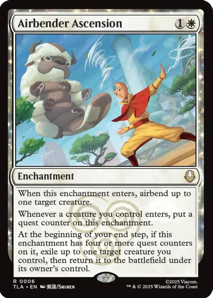 Airbender Ascension TLA Enchantment  NM