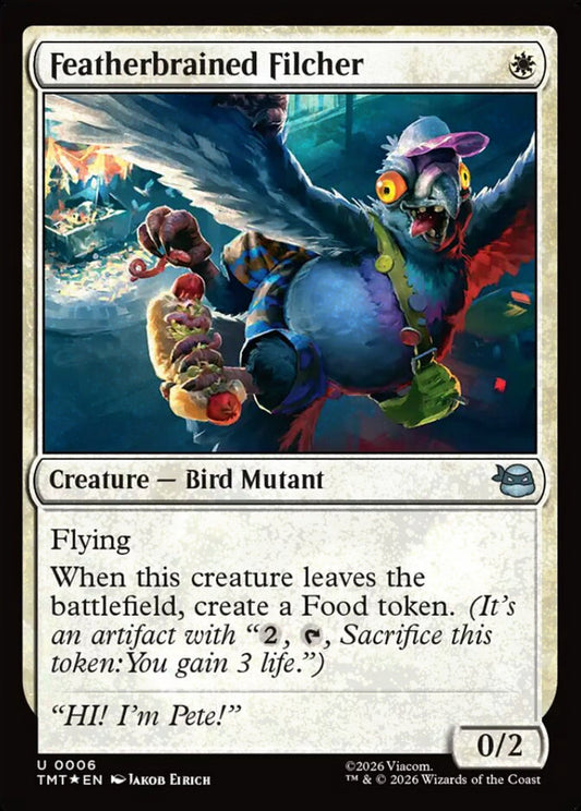 Featherbrained Filcher TMT Creature Bird Mutant *Foil* NM