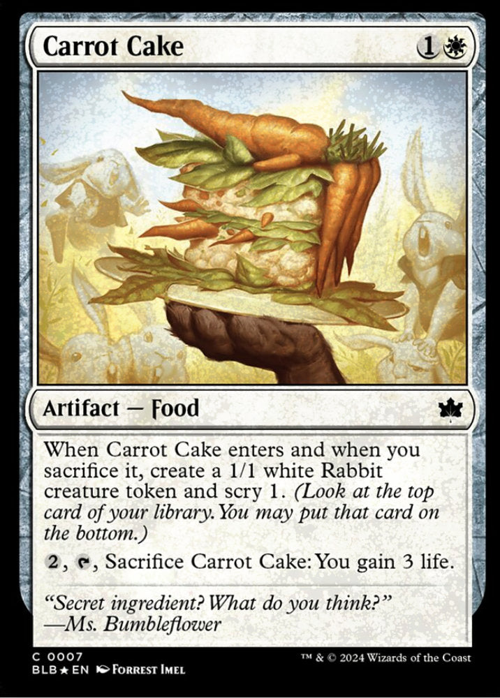 Carrot Cake BLB Artifact Food *Foil* NM