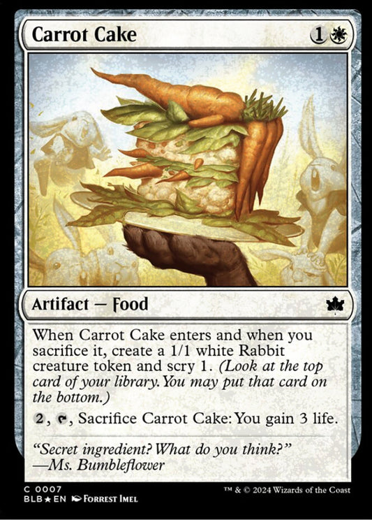 Carrot Cake BLB Artifact Food *Foil* NM