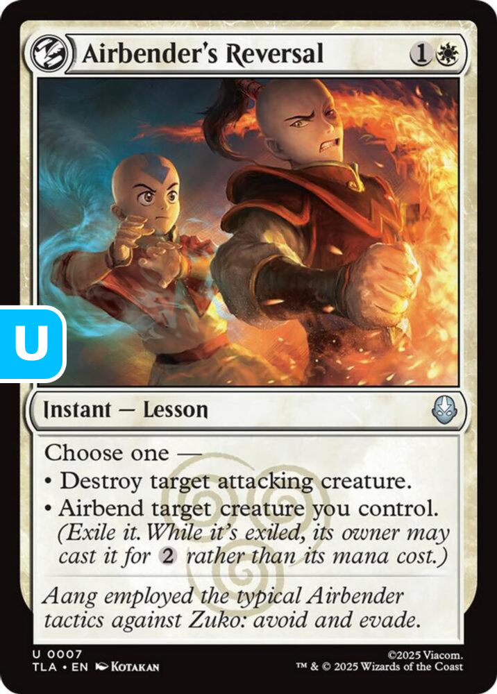 Airbender's Reversal TLA Instant Lesson NM
