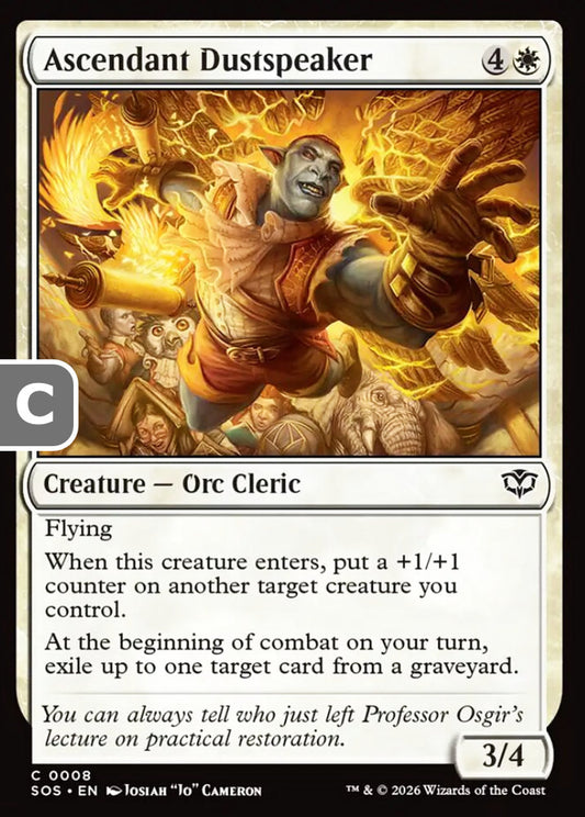 Ascendant Dustspeaker SOS Creature  Orc Cleric NM