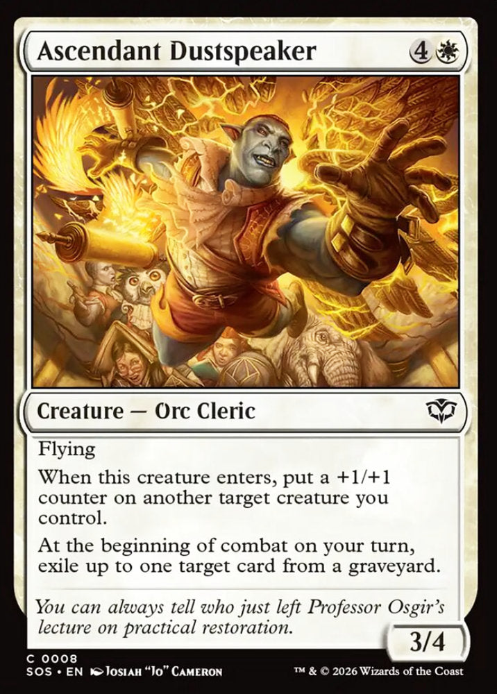 Ascendant Dustspeaker SOS Creature  Orc Cleric NM