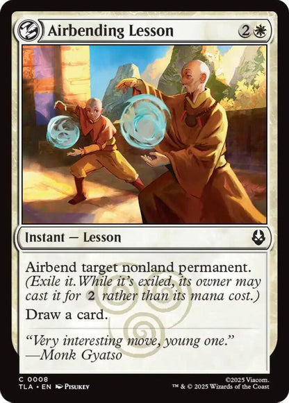 Airbending Lesson TLA Instant Lesson NM