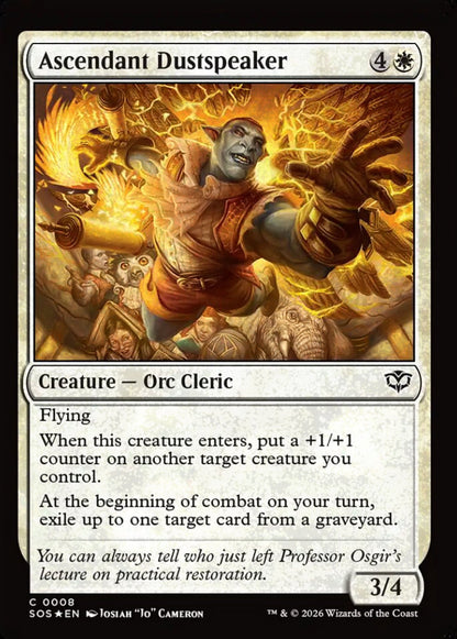 Ascendant Dustspeaker SOS Creature Orc Cleric *Foil* NM
