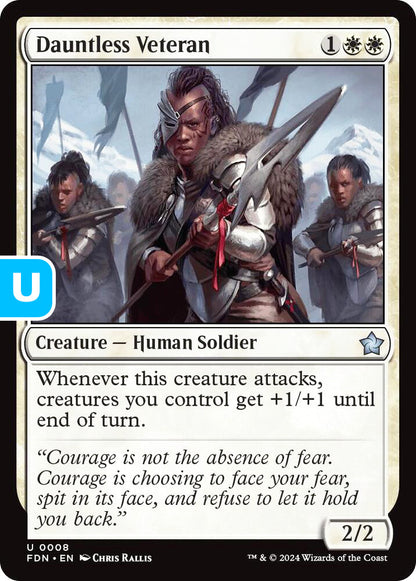 Dauntless Veteran FDN Creature Human Soldier NM