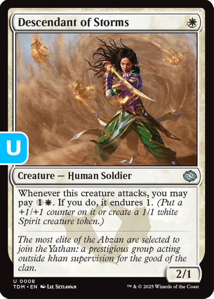 Descendant of Storms TDM Creature Human Soldier NM