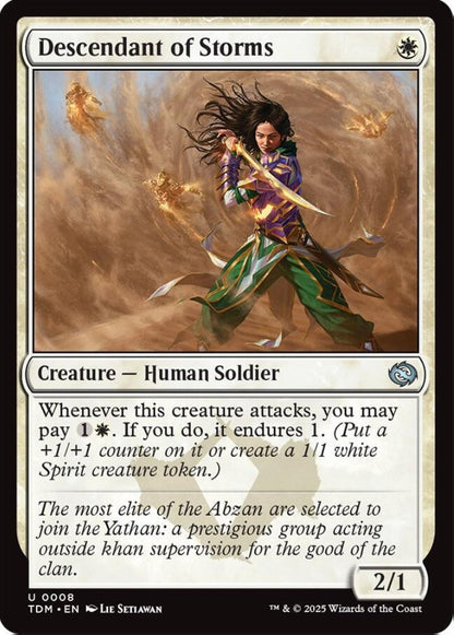 Descendant of Storms TDM Creature Human Soldier NM
