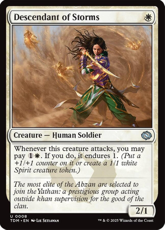 Descendant of Storms TDM Creature Human Soldier NM