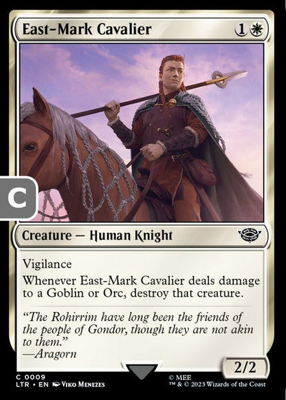 East-Mark Cavalier LTR Creature Human Knight NM