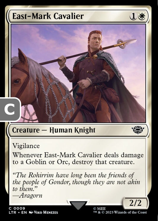 East-Mark Cavalier LTR Creature Human Knight NM