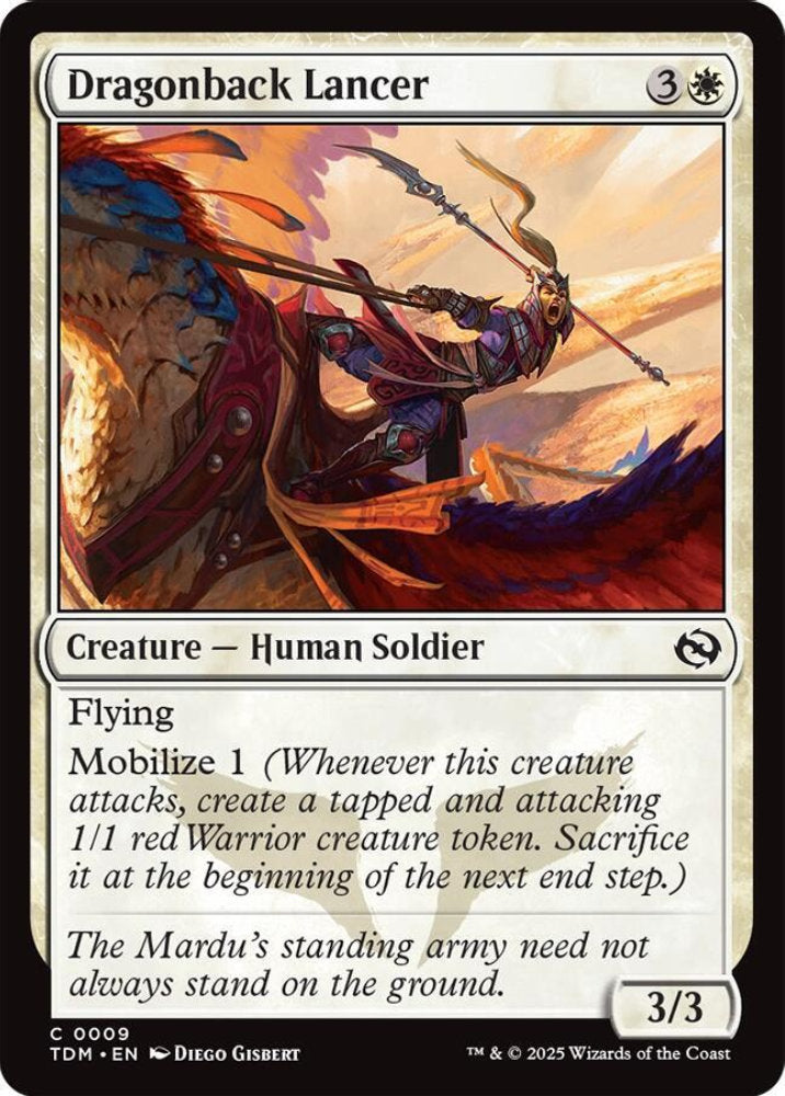Dragonback Lancer TDM Creature Human Soldier NM