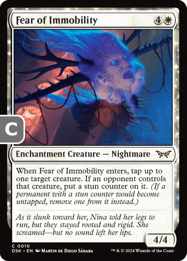 Fear of Immobility DSK Enchantment Creature Nightmare NM