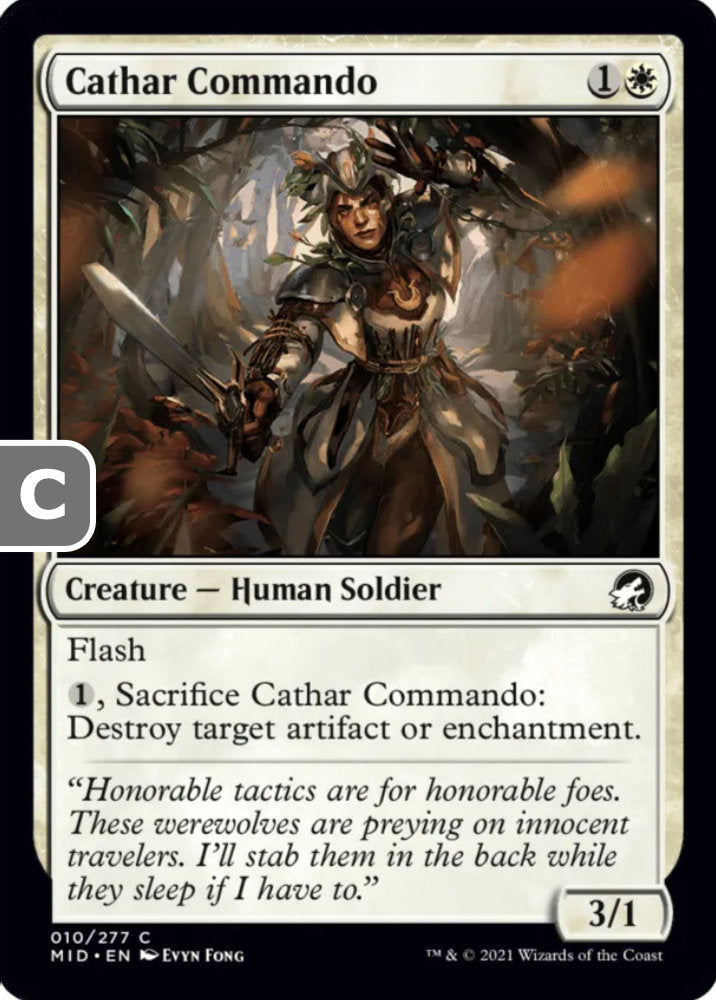 Cathar Commando MID Creature Human Soldier NM