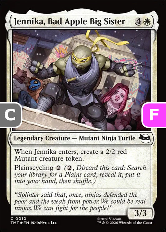 Jennika, Bad Apple Big Sister TMT Legendary Creature Mutant Ninja Turtle *Foil* NM