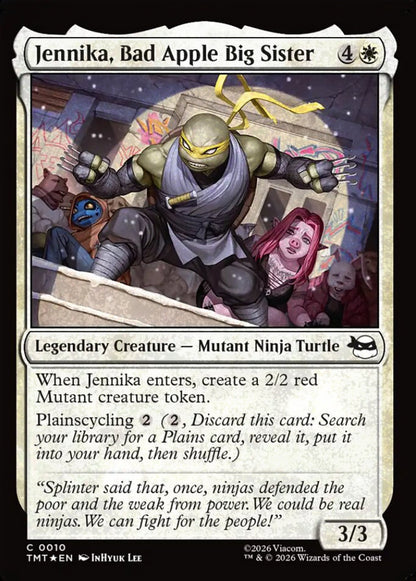 Jennika, Bad Apple Big Sister TMT Legendary Creature Mutant Ninja Turtle *Foil* NM