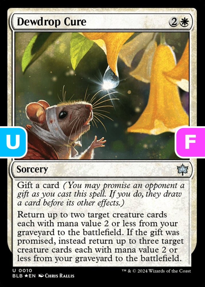 Dewdrop Cure BLB Sorcery  *Foil* NM