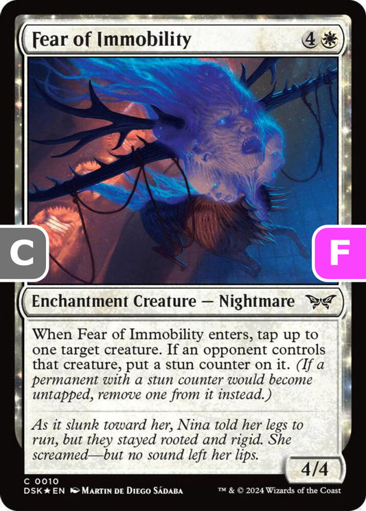 Fear of Immobility DSK Enchantment Creature Nightmare *Foil* NM