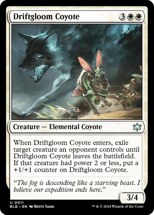 Driftgloom Coyote BLB Creature Elemental Coyote NM
