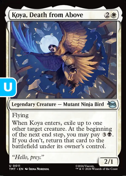 Koya, Death from Above TMT Legendary Creature Mutant Ninja Bird NM