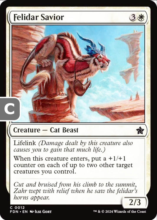 Felidar Savior FDN Creature Cat Beast NM
