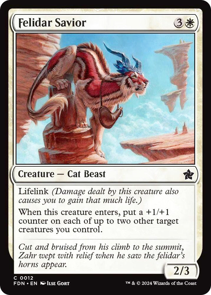 Felidar Savior FDN Creature Cat Beast NM