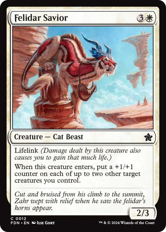 Felidar Savior FDN Creature Cat Beast NM