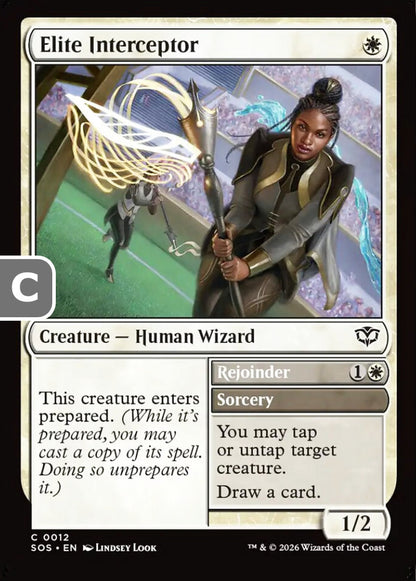 Elite Interceptor SOS Creature Human Wizard NM