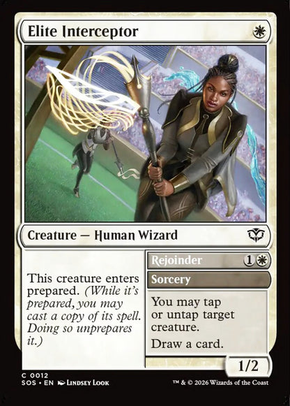Elite Interceptor SOS Creature Human Wizard NM
