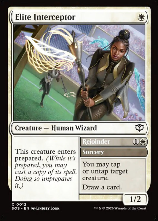 Elite Interceptor SOS Creature Human Wizard NM