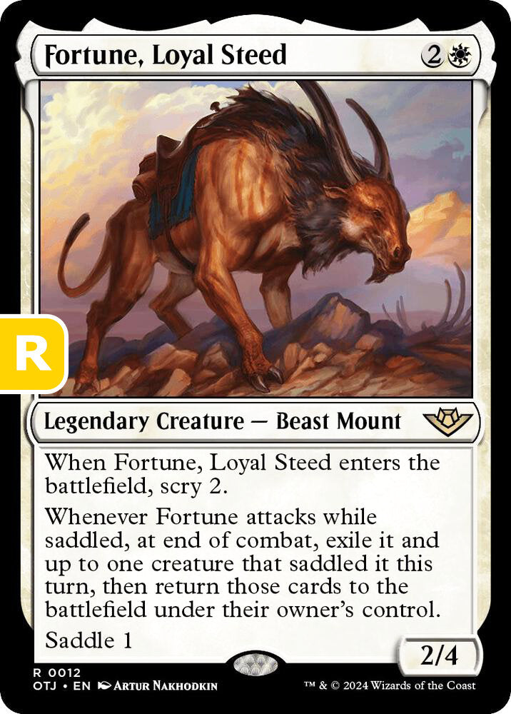 Fortune, Loyal Steed OTJ Legendary Creature Beast Mount NM