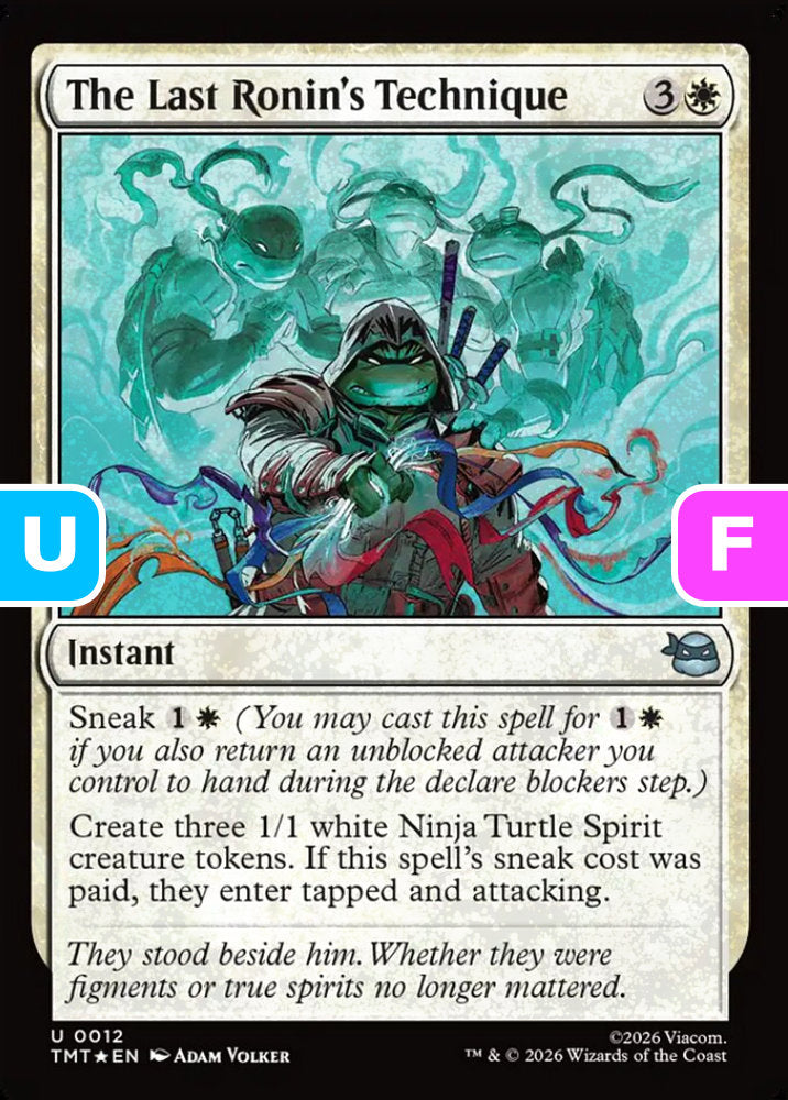 The Last Ronin's Technique TMT Instant  *Foil* NM