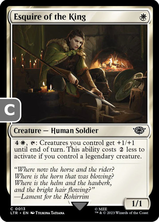 Esquire of the King LTR Creature Human Soldier NM