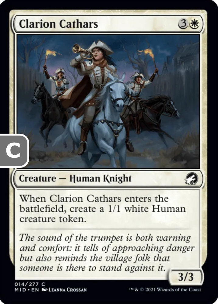 Clarion Cathars MID Creature Human Knight NM