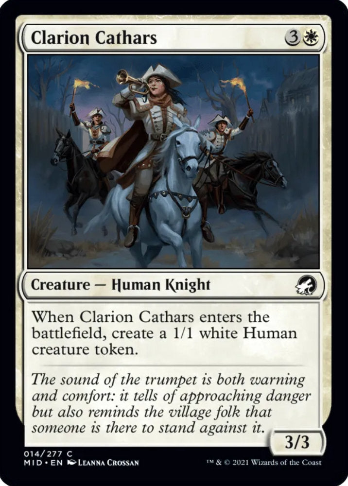 Clarion Cathars MID Creature Human Knight NM