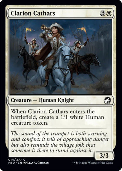 Clarion Cathars MID Creature Human Knight NM